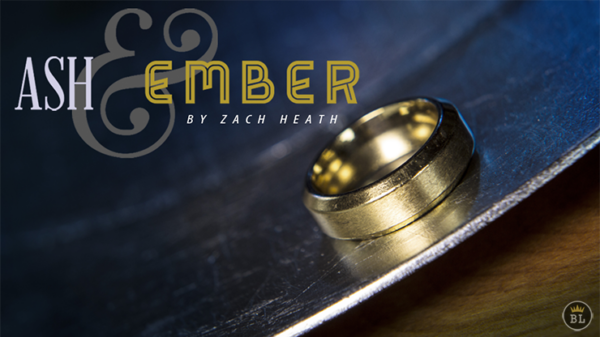 Ash and Ember Gold Beveled Size 10 (2 Rings) by Zach Heath - Trick