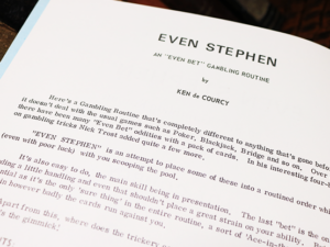 Even Stephen by Ken de Courcy – Book