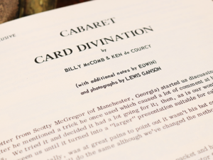 Cabaret Card Divination by Billy McComb and Ken de Courcy – Book
