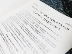 Walking Through a Steel Plate PLUS by U.F. Grant & Ken de Courcy – Book