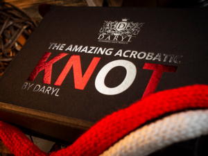 Amazing Acrobatic Knot with extra knot Red and White (Gimmicks and Online Instructions) by Daryl – Trick