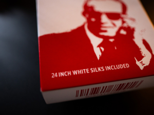 Slydini’s Knotted Silks (White / 24 Inch)  by Slydini & Murphy’s Magic – Trick