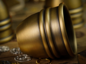 Artistic Combo Cups and Balls (Brass) by TCC – Trick