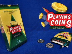PLAYING COINS (Gimmicks and Online Instructions) by Gustavo Raley – Trick