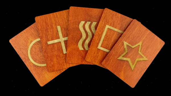 Wooden ESP Prediction Cards by Joker Magic - Trick – Image 3