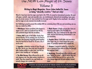 The Doctor Is In – The New Coin Magic of Dr. Sawa Vol 3 – DVD