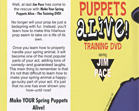 Make Your Spring Puppets Alive – Training DVD by Jim Pace – DVD