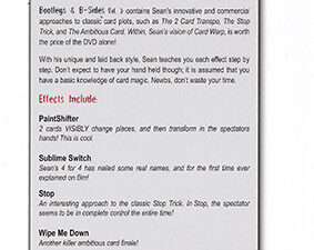 Bootlegs and B-Sides – Volume 3 by Sean Fields – DVD