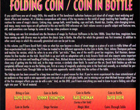 World’s Greatest Magic: Folding Coin – Coin In Bottle – DVD