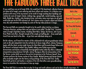 World’s Greatest Magic: Fabulous Three Ball Trick – DVD