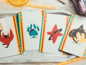 Space Cat V2 Playing Cards by King Star