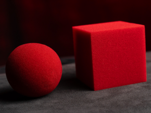 Magic Sponge Ball to Square JUMBO RED by Murphy’s Magic