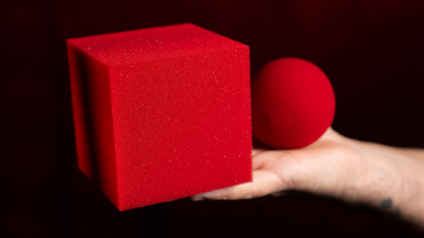 Magic Sponge Ball to Square JUMBO RED by Murphy's Magic – Image 3