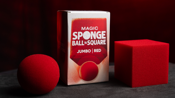 Magic Sponge Ball to Square JUMBO RED by Murphy's Magic – Image 4