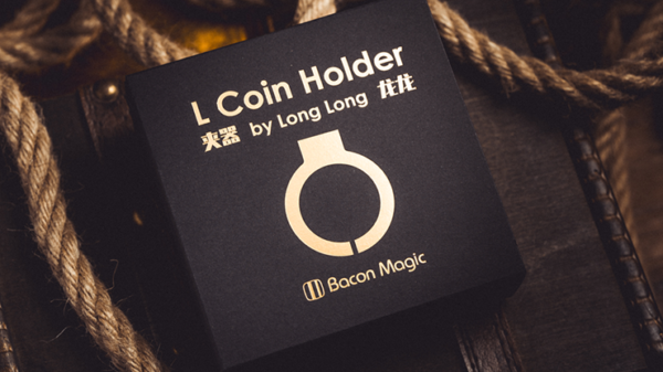 L Holder (Single Jumbo Coin 2.7"-3.2") by Long Long & Bacon Magic