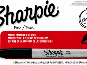 (Ungimmicked) Fine-Tip Sharpie (Black) box of 12 by Murphy’s Magic Supplies – Trick