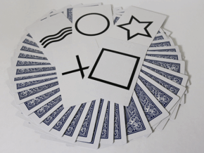 Bicycle Jumbo ESP 50 Cards Blue (10 of each Square, Wavy Lines, Star, Circle and Cross) by Murphy’s Magic