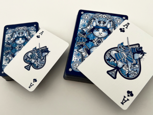 Neko Samurai (Blue) Playing Cards