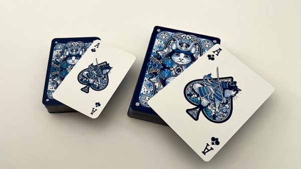 Neko Samurai (Mini Blue) Playing Cards – Image 2