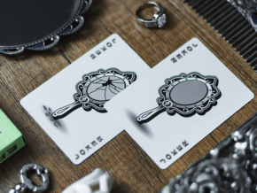 Reflections Epiphany (Green) Playing Cards by Emily Sleights