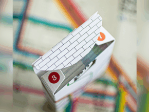 WHITE EDITION FULTON STREET MTA PLAYING CARDS (1972 VIGNELLI MAP EDITION)