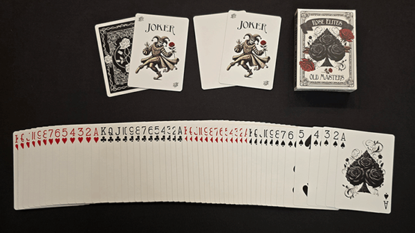 Rose Elites - Old Masters (Black) Marked Deck Playing Cards – Image 3