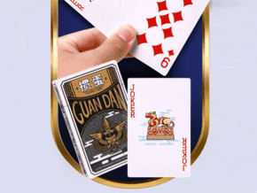 GUAN DAM -Warriors of the Three Kingdoms (Black) Playing Cards by YOKAGAME