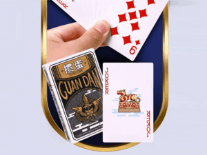 GUAN DAM -Warriors of the Three Kingdoms (Black) Playing Cards by YOKAGAME