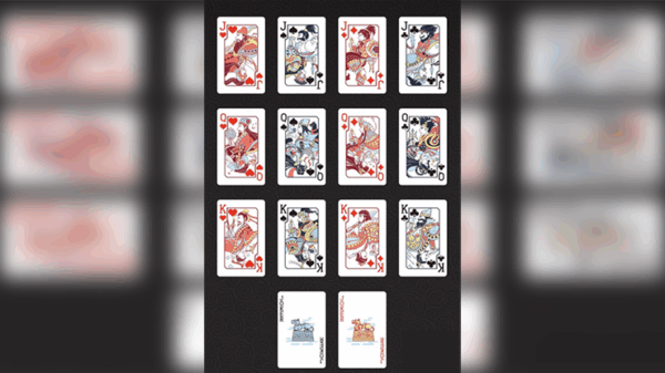 GUAN DAM -Warriors of the Three Kingdoms (Black) Playing Cards by YOKAGAME – Image 3
