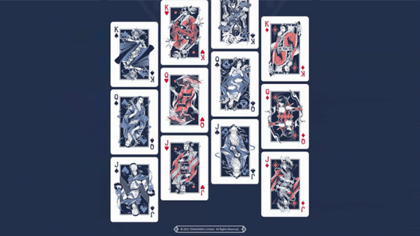 Warriors Of Three Kingdoms (Blue) Playing Cards by YOKAGAME – Image 3