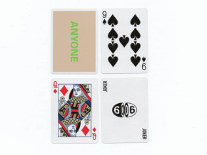 Beige/Green Cap Logo ANYONE Playing Cards