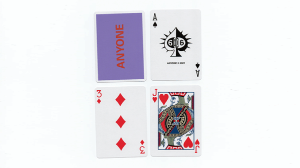 Purple/Red Cap Logo ANYONE Playing Cards – Image 2