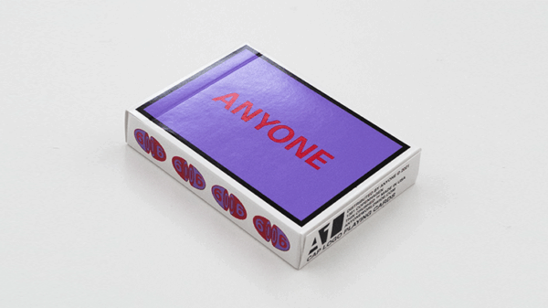 Purple/Red Cap Logo ANYONE Playing Cards
