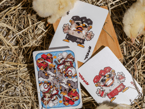 BICYCLE CHKNS & CROWNS PLAYING CARDS