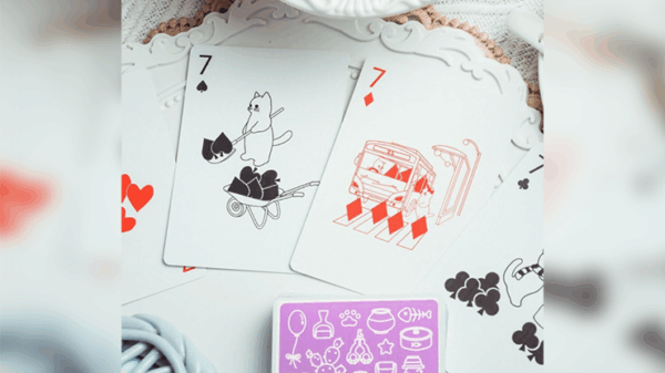 Diary of Kitten and Puppy - Kitten Purple Edition Playing Cards – Image 5
