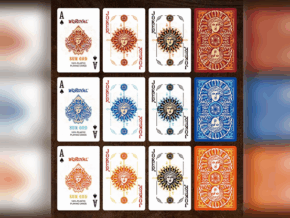 Sun God Greek Mythology Themed Red Edition Playing Cards