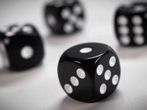 NON GIMMICKED DICE 6 PACK/BLACK by Tony Anverdi – Trick