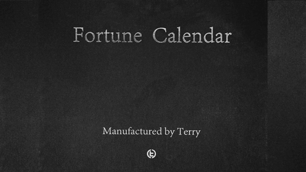 Fortune Calendar (Walnut) by TCC and Terry Chou
