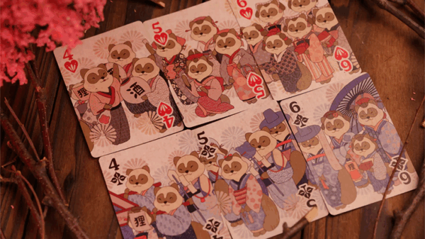 Tanuki Yukaku (Oiran-Dochu) Playing Cards – Image 4