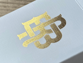 Gold Foil Monogram Playing Cards