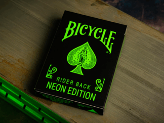 Bicycle Neon Rider Back Green-Glo Deck Playing Cards – article de magie | Abracadabreizh