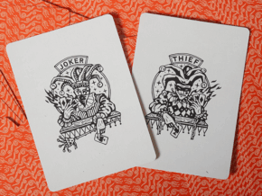 No Borders Edition 2 Crown Back (Red) Playing Cards by Joker and the Thief