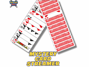 Mystery Card Streamer (Red 4 of Hearts) by PlayTime Magic DEFMA