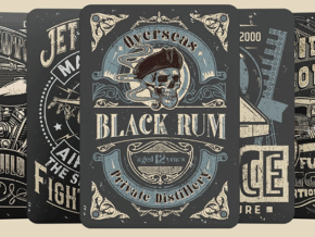 Black Rum Playing Cards