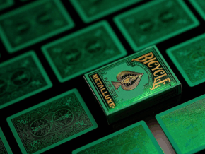Bicycle Metalluxe Green Playing Cards by US Playing Card Co.