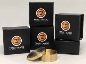 Slot Okito Coin Box Brass Half Dollar (B0019) by Tango – article de magie | Abracadabreizh