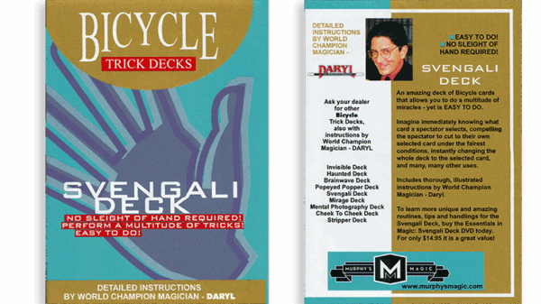 Svengali Deck Rock Ridge Svengali Magic Deck - 2 Red Bicycle Decks With
