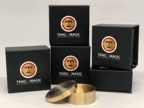 Okito Coin Box (BRASS w/Online Instructions)(B0028) One Dollar by Tango Magic - Trick 1 Okito Coin Box (BRASS w/Online Instructions)(B0028) One Dollar by Tango Magic - Trick – article de magie | Abracadabreizh