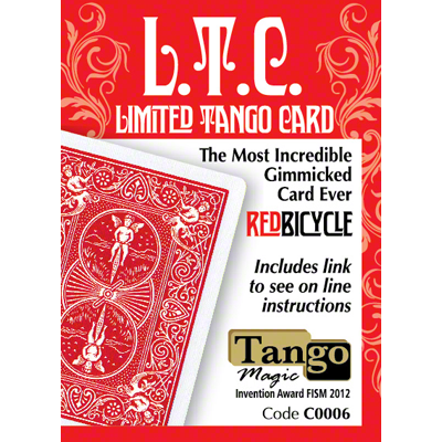 Limited Tango Card Red (T.L.C.) (C0006) by Tango - Trick 1 Limited Tango Card Red (T.L.C.) (C0006) by Tango - Trick