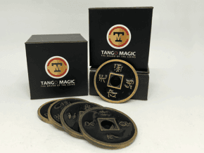 Dollar Size Shell Chinese Coin (Black) by Tango Magic (CH024) – article de magie | Abracadabreizh